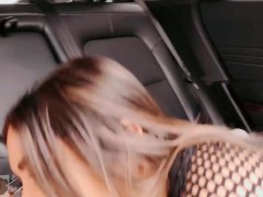 Uber Lesbian Sex, on the Road