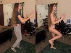 TikTok teen dances nude in her latest trend!
