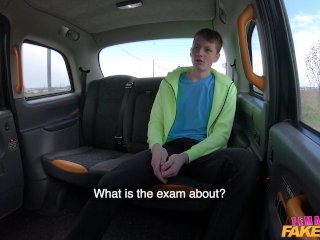 OMG 19 year old guy nearly spunks in his OWN MOUTH - Female Fake Taxi screenshot number 0