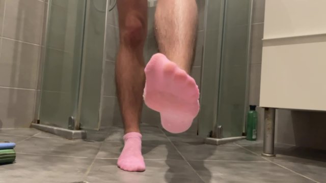 Masturbation in Pink Socks