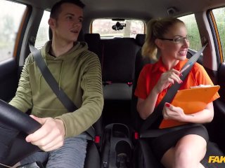 Georgie Lyall roleplay as a BUSTY driving test examiner who likes to fuck - Fake Driving School screenshot number 1