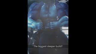 Hidden Build, Druth flexing muscle growth animation