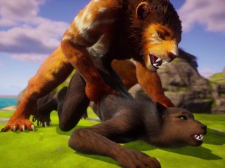 Sexy Busty Furry Babe Gets Fucked by Big Cock until she Squirts in Wild Life Sex