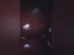 Teasing her pussy before fucking