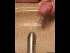 Shooting a fat load into the sink