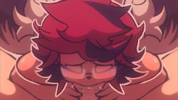 Don不要让她逃跑！这个老鼠女孩表演了令人难以置信的深喉。