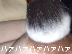 【字幕付き】電動ブラシで乳首コショコショオナニーでハァハァ言いながらイク♥️ - Screenshot 9 of 16 - 乳首 オナニー