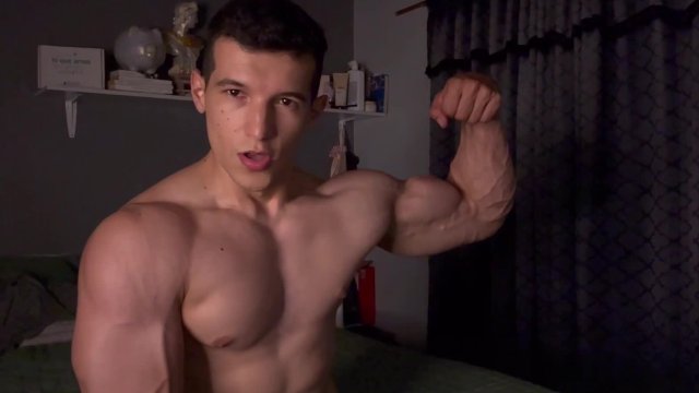 JOI I teach my student Spanish but he doesn't stop looking at my muscles with subtitles