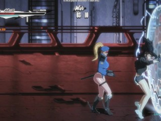 SEXY GOTHIC GIRL FUCKED BY BLONDE POLICE WOMAN - PURE ONYX