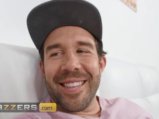 BRAZZERS - Jerking Off Competition Turns Into A Messy Titty Cumshot, Featuring Heather Honey screenshot number 2