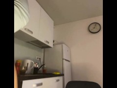 Fucking anal close-up. Licking my big tits