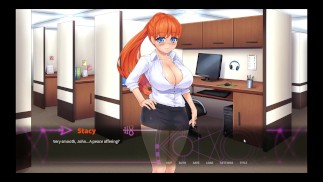 Give an Imp a chance [Femdom Hentai game ] Ep.7 redhead coworker foot tease in public bar !