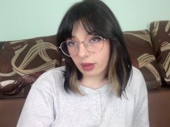 Sexy brunette posing on camera