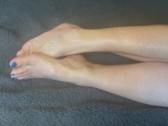 Blue nails - toes and feet