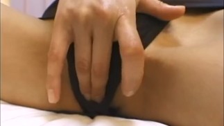 Hot asian teen solo touching herself