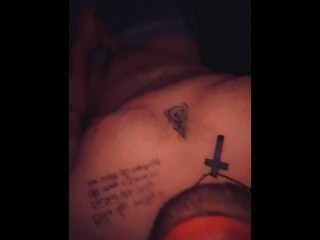 Stroking my Cock for my Gfs Sister