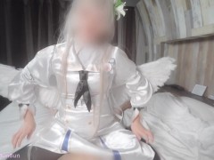 【ぶんコス】「精子気持ちいぃ🤍🤍」先生のパンツ嗅ぎながら妄想オ◯ニー♡イチャラブ精子満たされ絶頂SEX♡♡