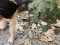 Master let me crawl in public blindfolded - big ass - big tits - slutmode