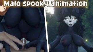MalO loves cum inside her, she only accepts cocks (Furry Spoky animation) - Jazziuu