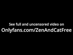 Stepdaddy caught me masturbating, licked me, fucked me and came on my small tits (teaser)