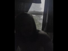 Stoner chick gets her cookie smashed on Christmas morning