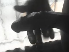 ALMOST SEEN BY A NEIGHBOR WHILE JERKING BY THE WINDOW