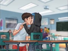 A sweet femboy couldn't resist two hot goth emo girls and cheated on his girlfriend.