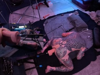 Husband and Wife getting Railed by Thier new Sex Machines