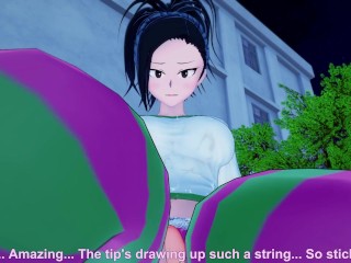 Momo из Boku no Hero Academia дает вам хентай футфетиш POV