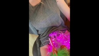 I suck my fingers and drool, Dancing with the Christmas tree