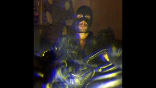 Oregonleatherboy Wanking Wearing Black Leather and Ski Mask