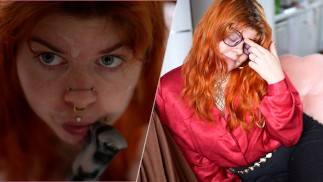 Ce god xxl es trop gros pour ma bouche - hentai facial amateur francaise alt rousse poilue POV