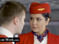 The flight attendants enjoy the stopover between 2 flights - Screenshot 4 of 16 - Brunette