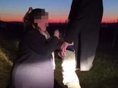 Abgeblasen bei Sonnenuntergang im Weinberg