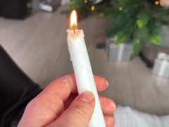 After school sweet reward and messy punishment. Lush in the pussy, tied up candle play and spanking