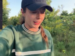 Risky Trail Walk With My Lush! | Public Orgasm | Remote Vibrator - Screenshot 10 of 16 - Orgasm