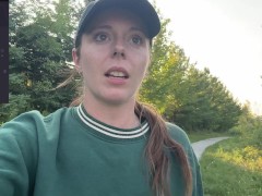 Risky Trail Walk With My Lush! | Public Orgasm | Remote Vibrator - Screenshot 13 of 16 - Risky Masturbation