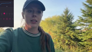 Risky Trail Walk With My Lush! | Public Orgasm | Remote Vibrator