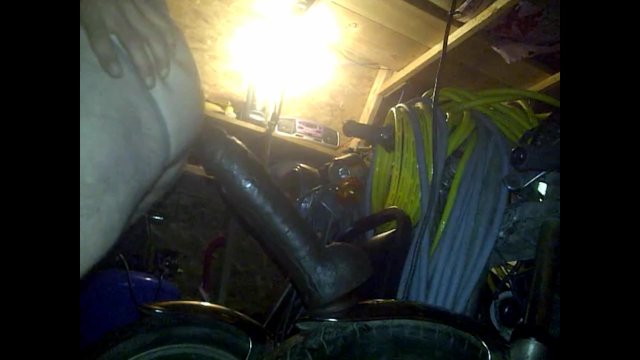 Straight Male Play With Two Different Huge Dildo's