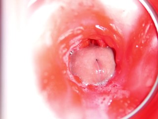 屄里面的相机：屄里的大射精！最佳 4K 内部 ASMR