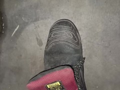 Box Crush, flattened under my dirty size 11 boots 👣👣