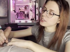 Younger step sister learns how to give blowjob - Alice Moor