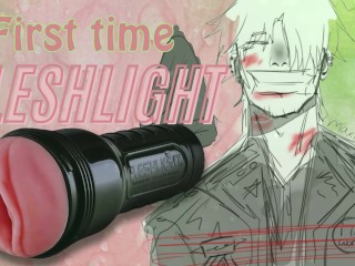 Boy Discovers COCK RING and FLESHLIGHT