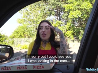 Public Agent - I fucked a Pizza delivery girl in restaurant toilets screenshot number 0