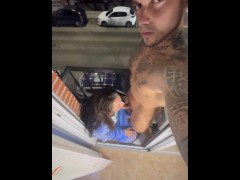 Big BLOWJOB On The Balcony🔥I Hope Nobody DISCOVER Me😳