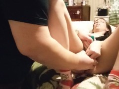 Hubby getting me off