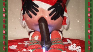 Christmas femboy anally destroyed by black monster.(Cutler X Mr Hankey's toy)