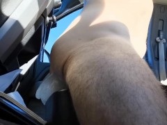 Straight Male Stretching My Ass On Huge HomemadeToy Out At The Reservior