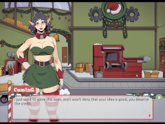 Claus' Secret Surprise [ XMAS HENTAI Game ] Ep.4 the boss has a not so small cock after all !
