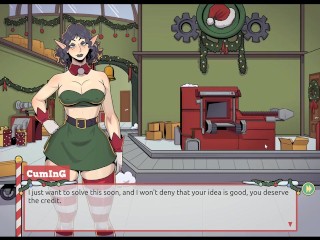 Claus' Secret Surprise [ XMAS HENTAI Game ] Ep.4 the boss has a not so small cock after all !